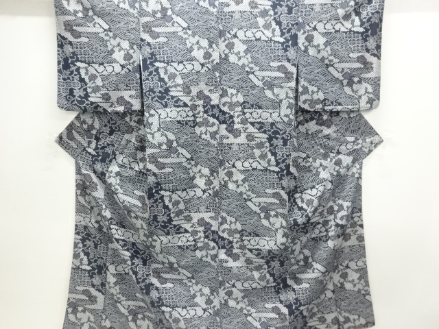 JAPANESE KIMONO / KOMON / FLOWER ARABESQUE